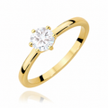 LUNEA — pierścionek z diamentem laboratoryjnym 0,70 ct | żółte złoto