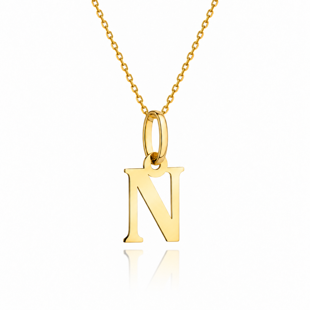 Złoty naszyjnik – Litera N