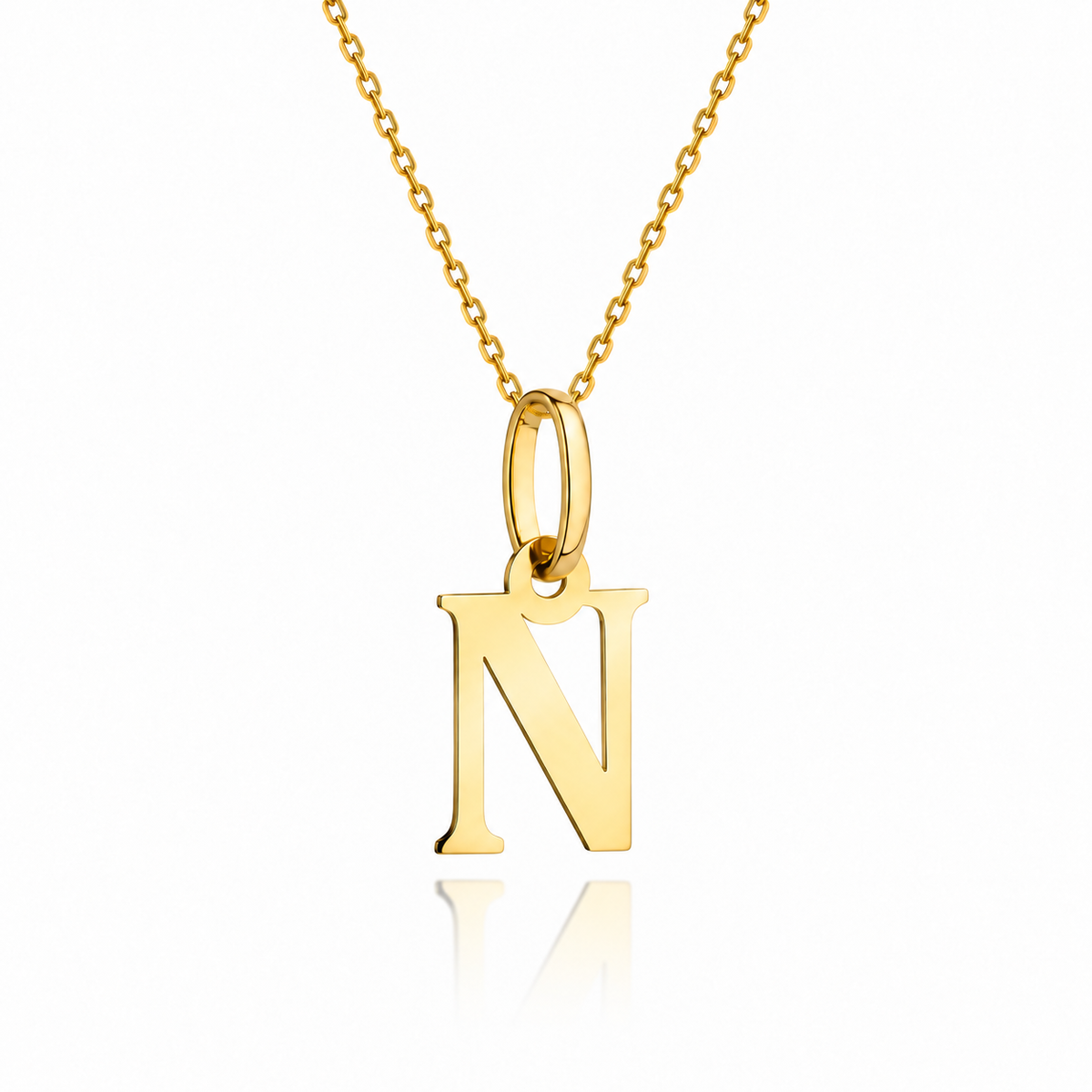 Złoty naszyjnik – Litera N